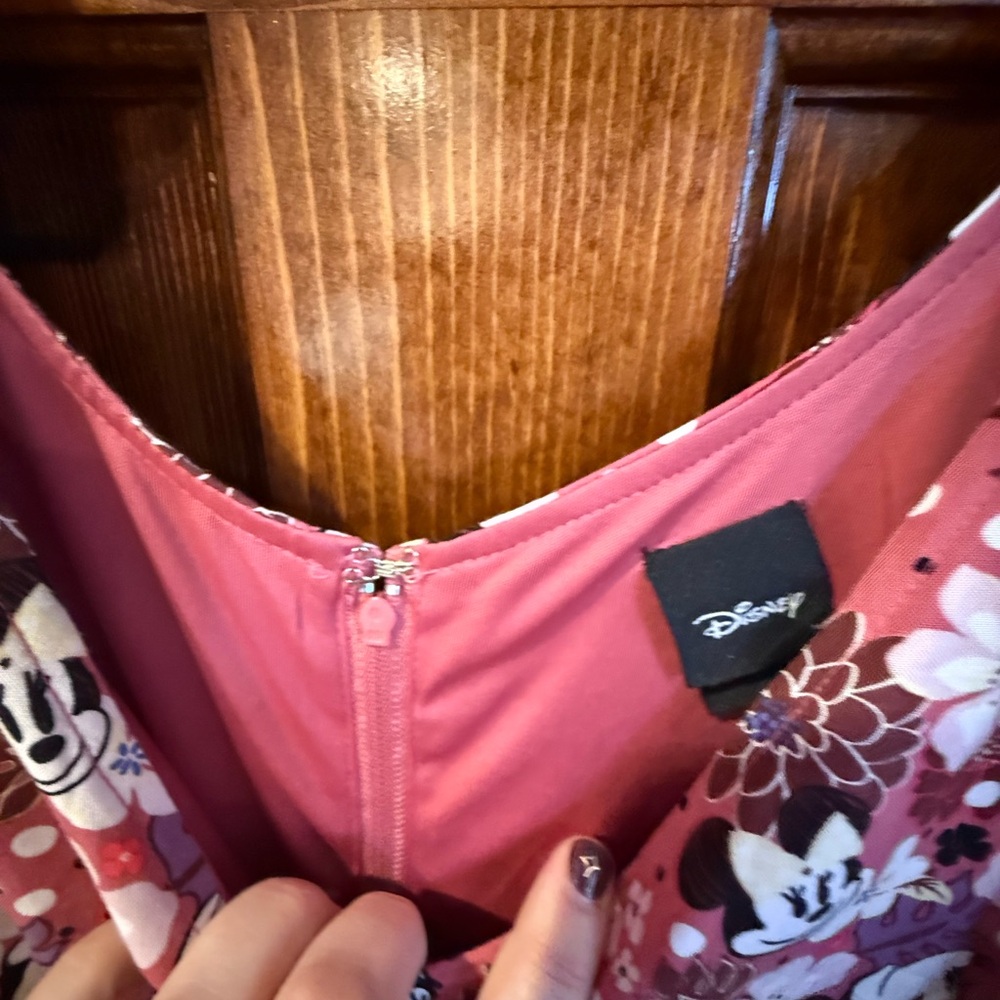 Disney Floral Minnie Mouse Dress in Pink and White - Picture 6 of 7